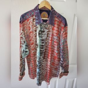 XXL Robert Graham button up dress shirt.
